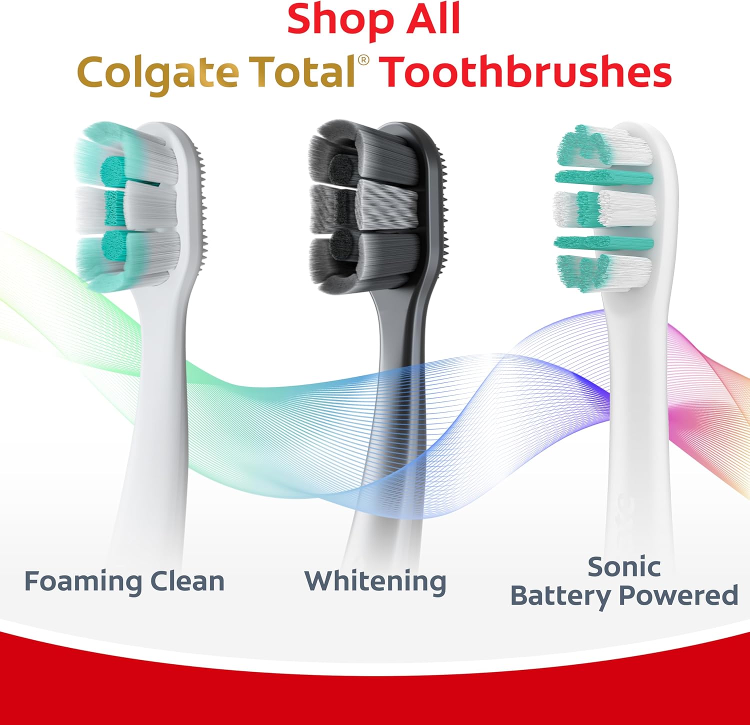 Colgate Total Active Prevention Soft Bristle Whitening Toothbrushes, Soft Toothbrush with Charcoal Infused Bristles, Helps Whiten and Reaches Deeper Along the Gumline and Between Teeth, Black, 2 Pack