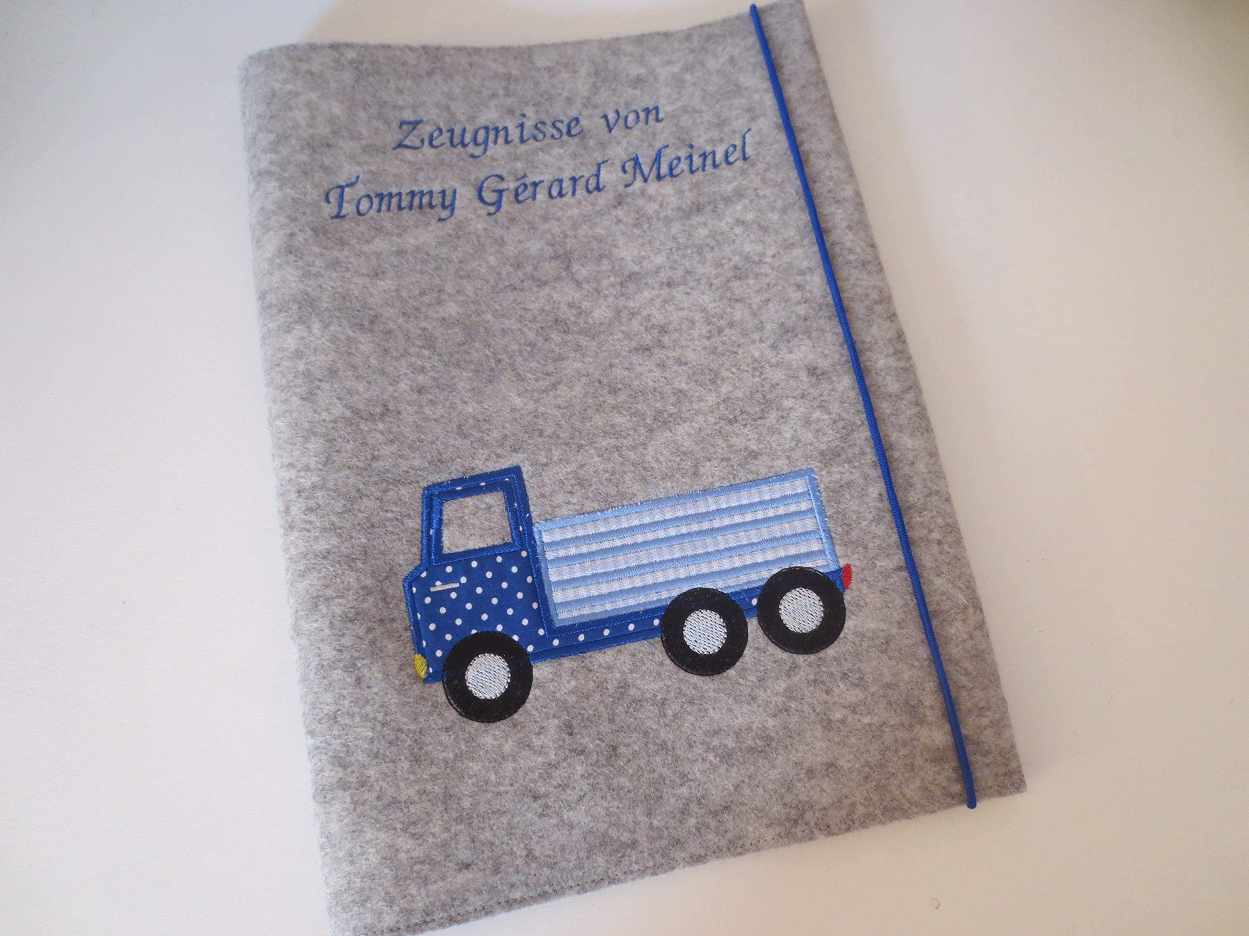 Zeugnismappe Wollfilz Mappe Zeugnisse DIN A4 Grundschule Schule