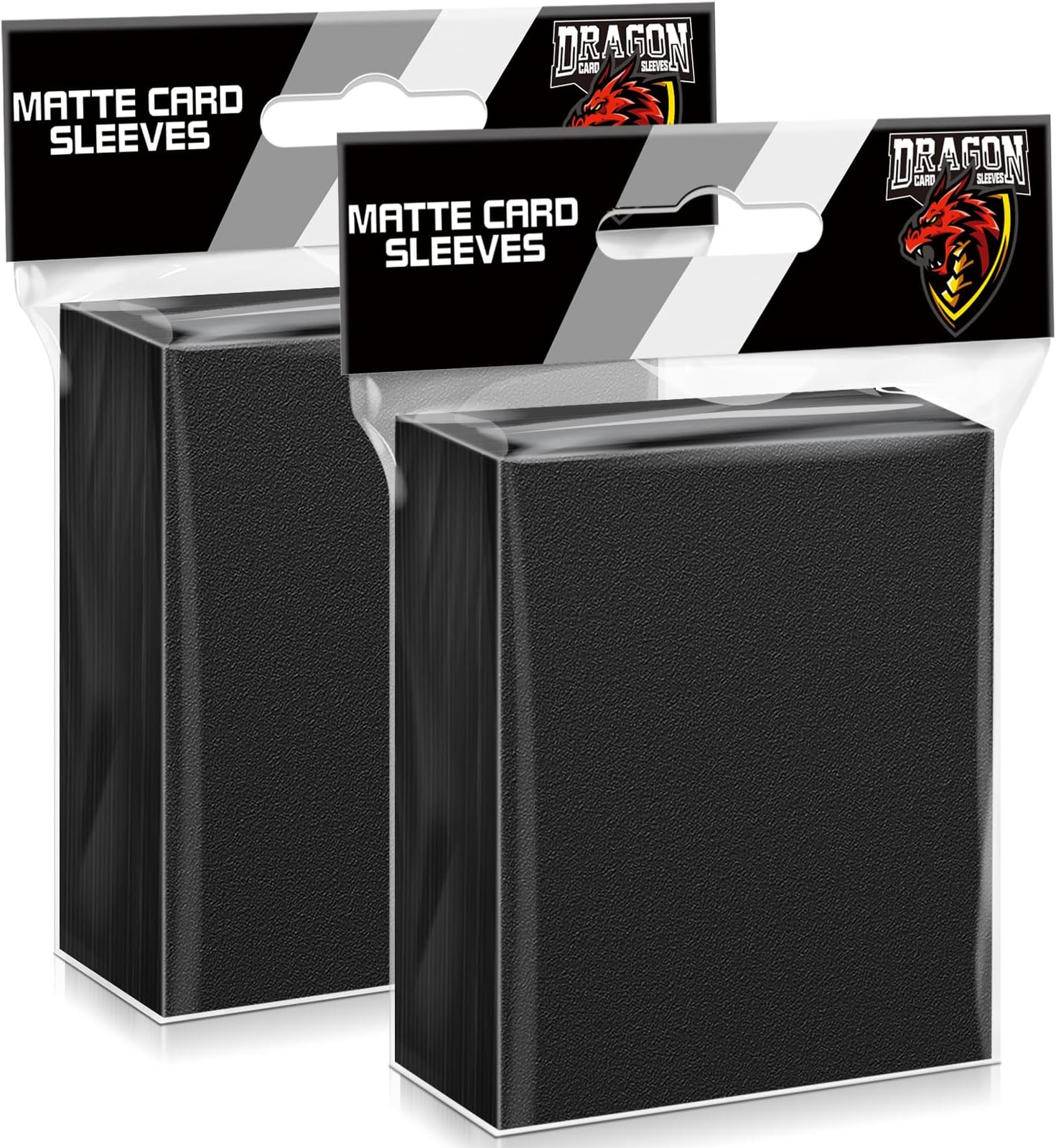 200 Counts Black Card Sleeves Top Loaders for Trading Card, Matte Card Sleeves Deck Card Protectors Compatible with Baseball Card, Sports Cards, MTG, Yugioh Card