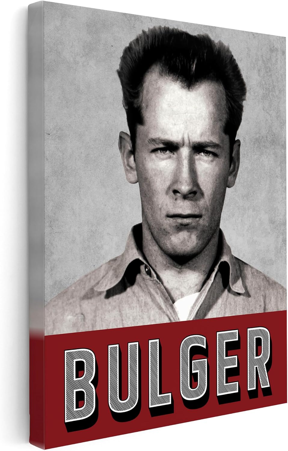 Poster Master Whitey Portrait Canvas - Crime Boss Print - Winter Hill Gang Art - Irish Mob Wall Design - Great Bedroom or Living Room Wall Decor - 8x10 STRETCHED Canvas
