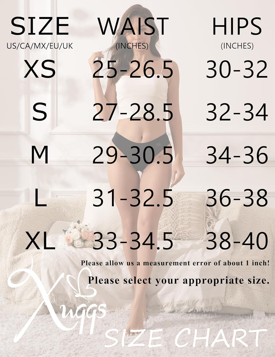 Women's Seamless Underwear Bikini, Ladies Panties, Size XS-XL, Multicolor, 6-Pack - Image 5