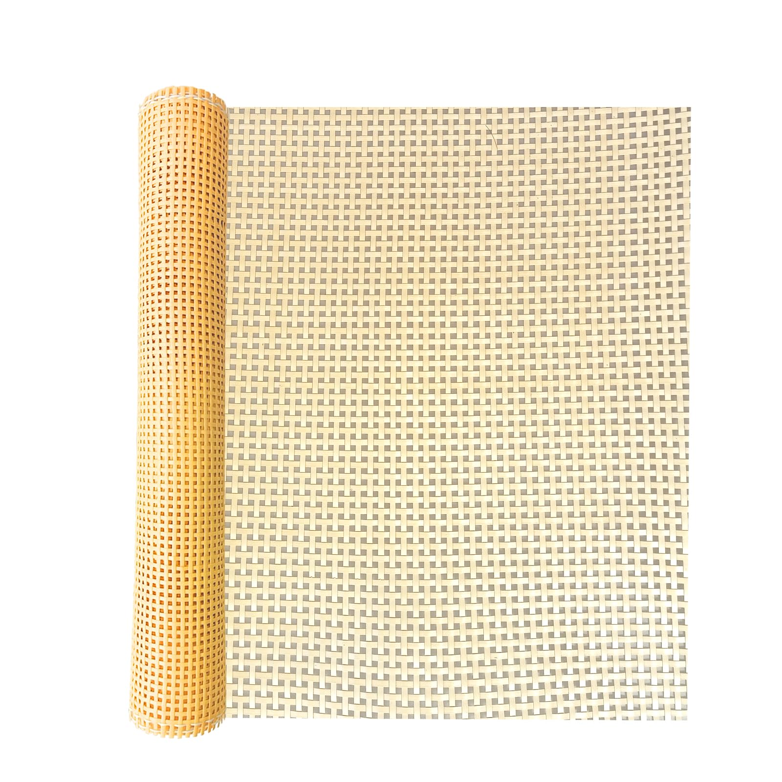 ALLINKIT 40 x 200cm Quadrat Wiener Geflecht,Wiener Geflecht Meterware,Cane Webbing Rattan Roll,Wiener Geflecht Flechtmatten for Rattan Craftsmen,PE Rattan Geflecht für DIY Möbeldekoration