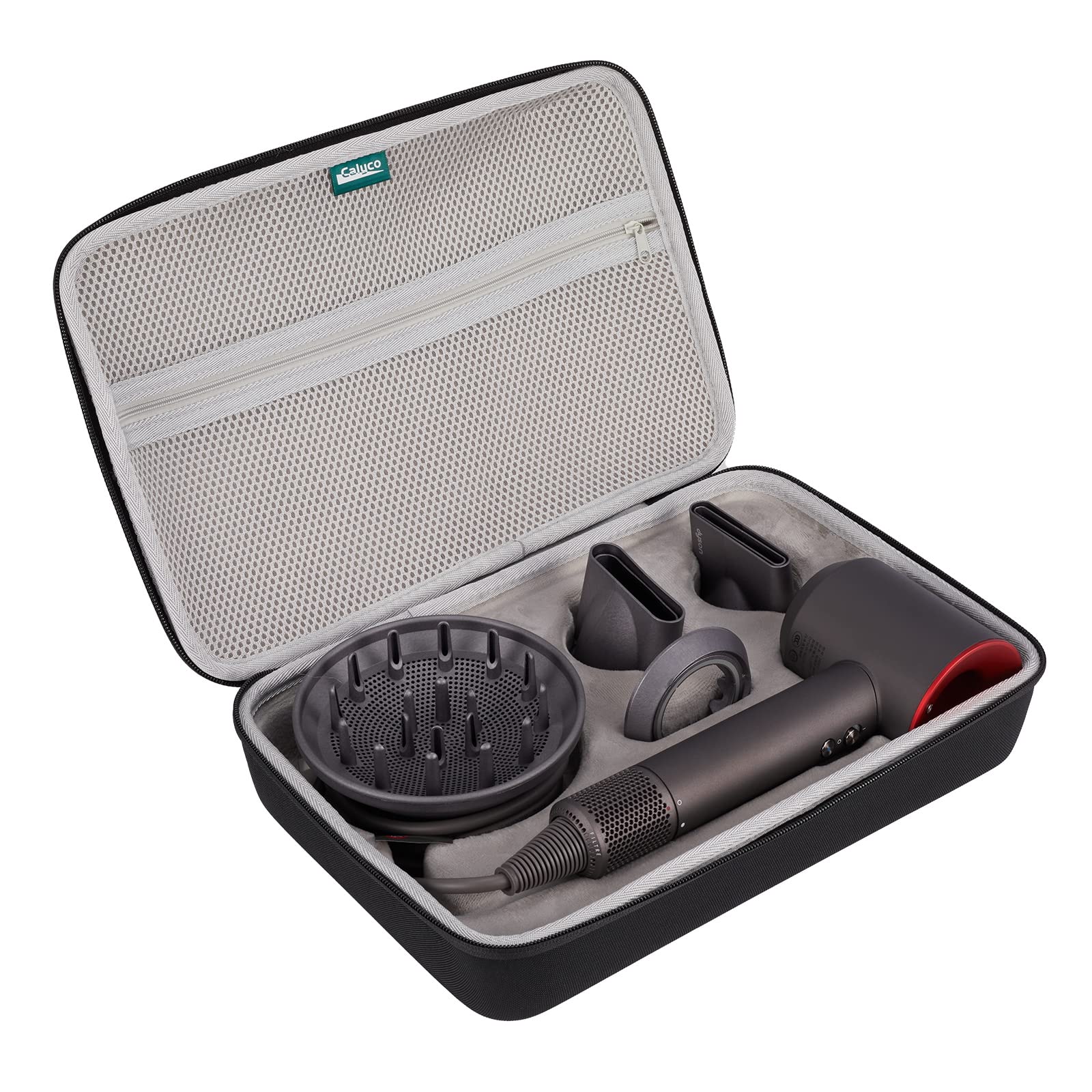 Estuche para secador de pelo Dyson Supersonic, portátil, estuche de almacenamiento duro de viaje con espacio de almacenamiento adicional para accesorios (solo funda)