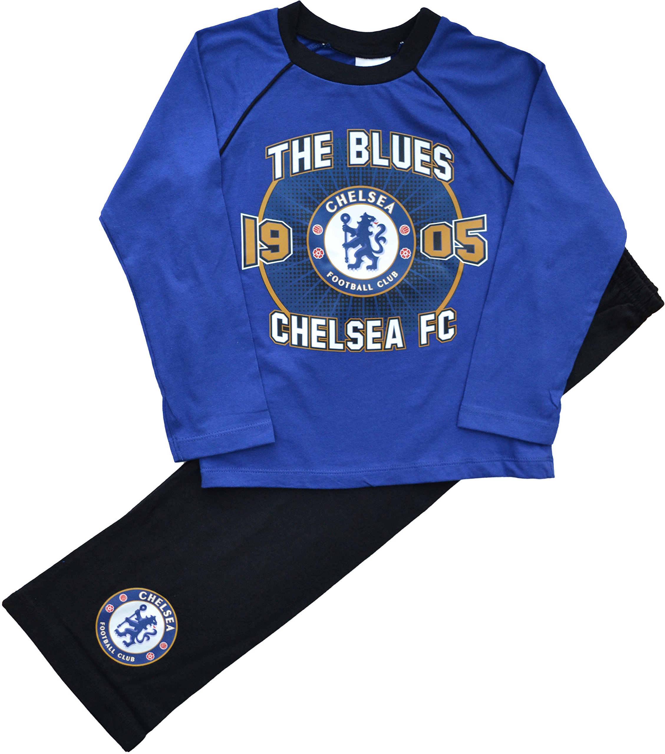 Chelsea Boys Blue Girls Football Club Long Pyjamas Size 4-5 Years
