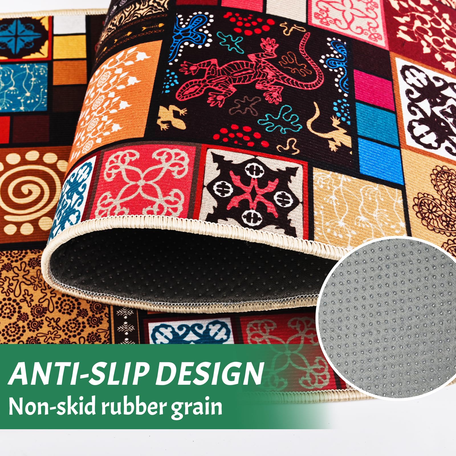 HSGLGNA Lot De 2 Tapis De Cuisine Antidérapants Lavables Pour Cuisine 1222883