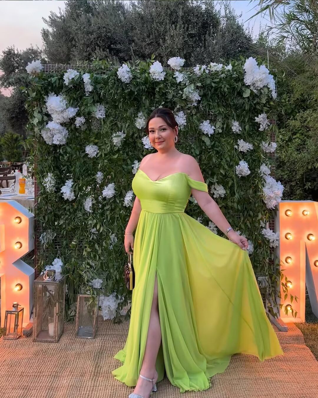 LORIE Bridesmaid Dresses for Women 2025 Long Off The Shoulder Wedding Guest Dress Formal Evening Gown