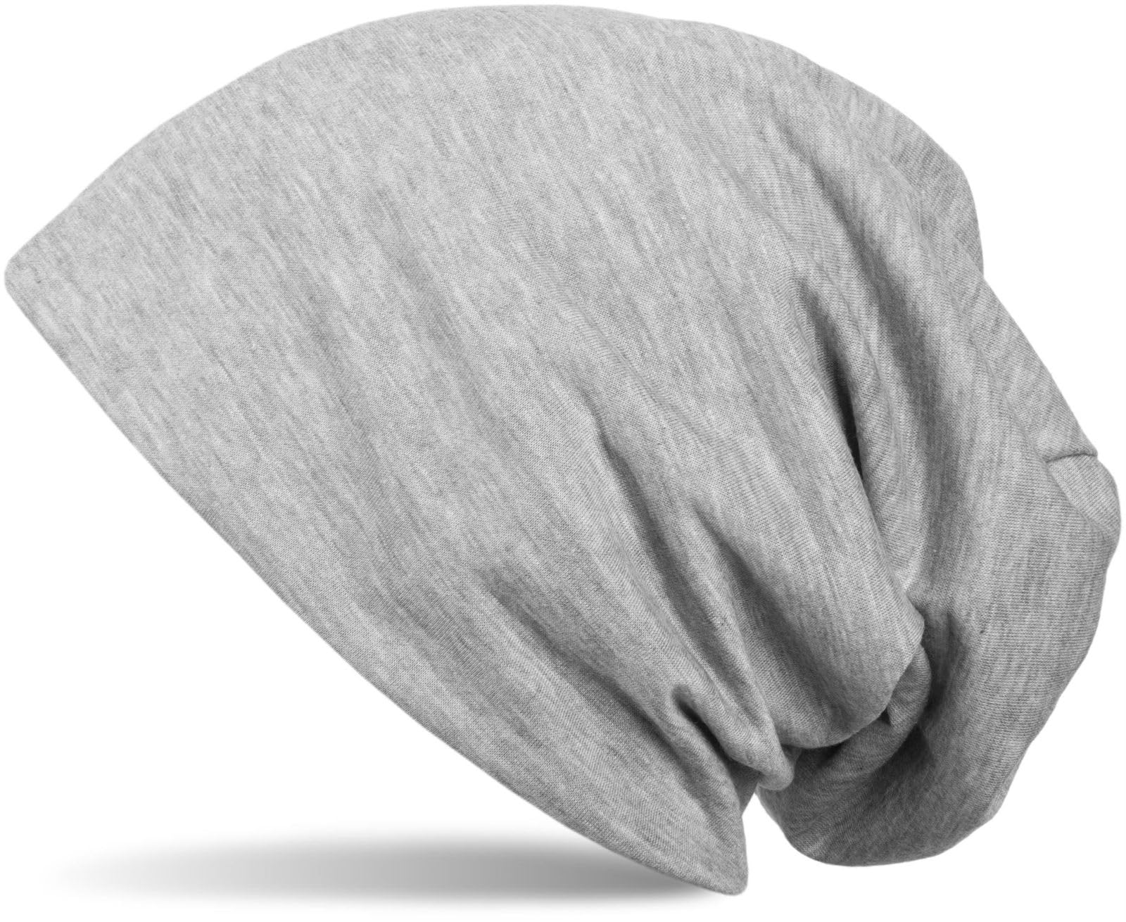 Stylebreaker Women's Grey Flecked Classic Beanie Hat, Summer, Light, Unisex 04024018, Colour:mottled Grey