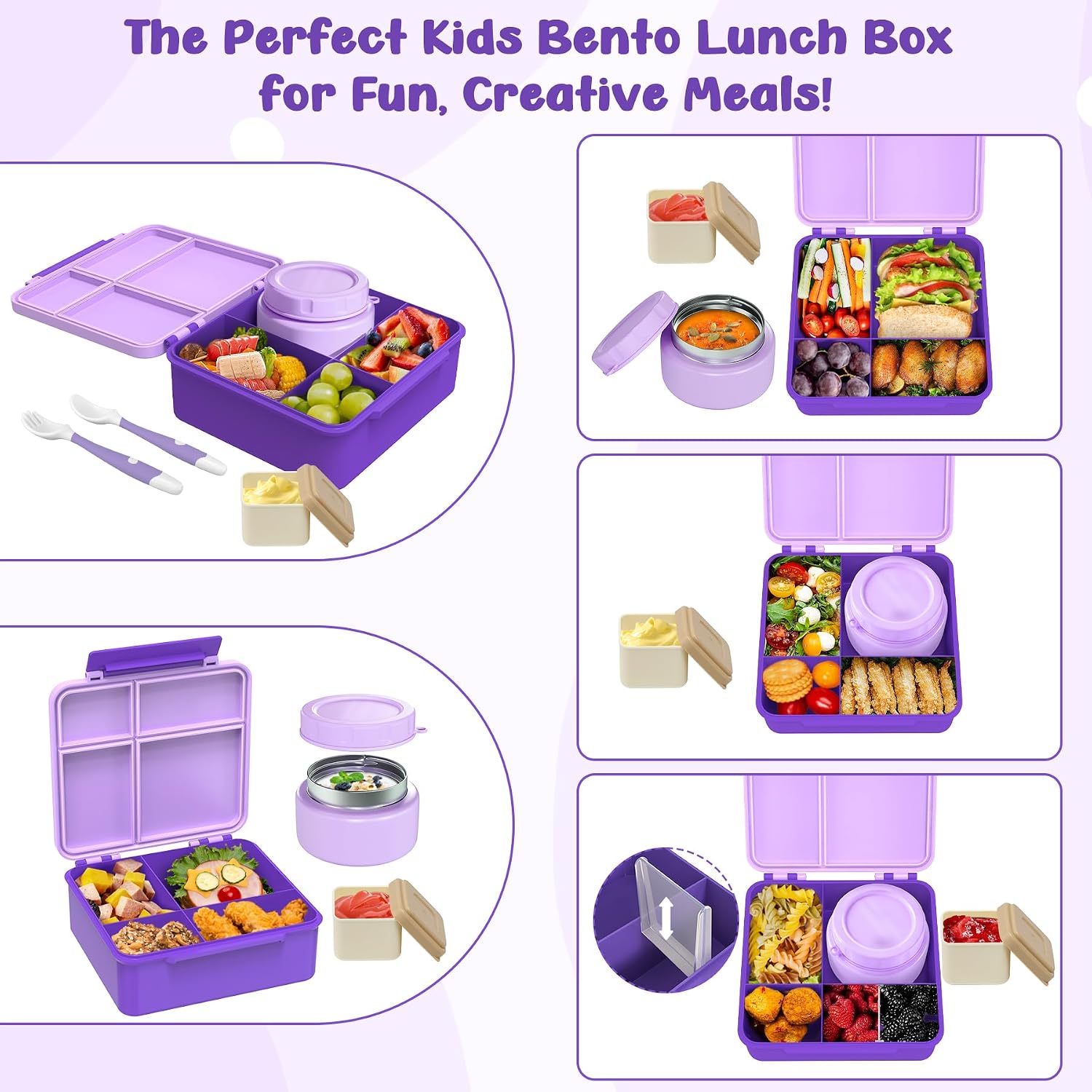 Aimsnk Lunch Box Kids Thermo Insulated