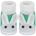 Neska Moda Unisex Baby Booties For 0 To 6 Months (Green) (0_months) gallery image