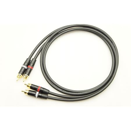 Amazon Mogami 2549 Rca 赤白ライン 2本ペアケーブル 1m Cablecraft 音光堂 Rcaケーブル