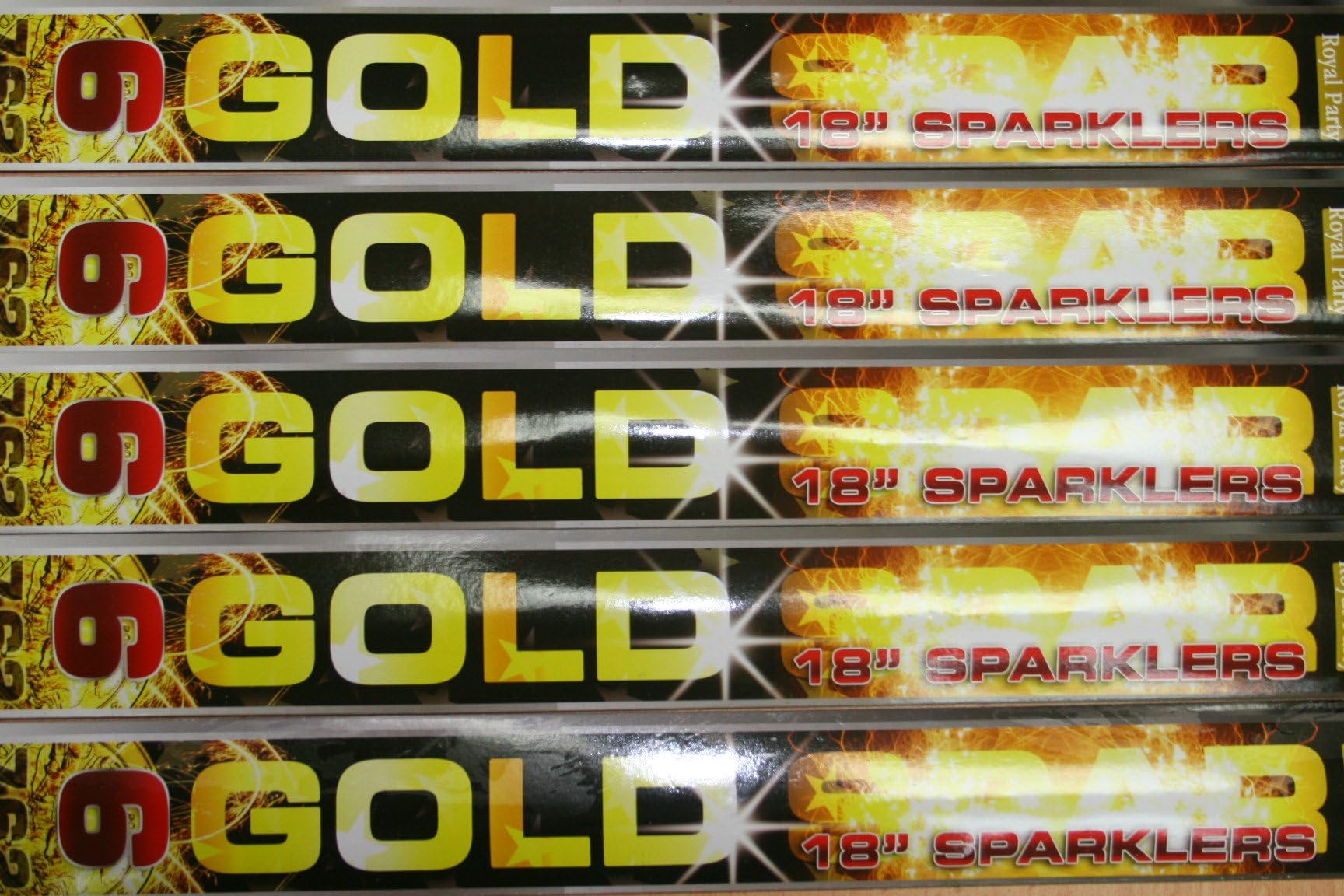 Suki's Imports® 88 x 18INCH GOLD SPARKLERS, WEDDINGS, BIRTHDAYS, CELEBRATIONS, QUALITY PRODUCT, 120 SECONDS BURN TIME