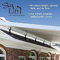 Vista 5 de SkyLift Elevador de Techo de 18", Montura de 3-1/2", Servicio Estándar, Elevador de Techo Negro