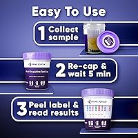 Vista 3 de Prime Screen -12 Panel Multi Drug Orine Test Compact Cup (AMP, BAR, BUP, BZO, COC, mAMP/MET, MDMA, MOP/OPI, MTD, OXY, PCP, THC) C-Cup-[2 paquetes]