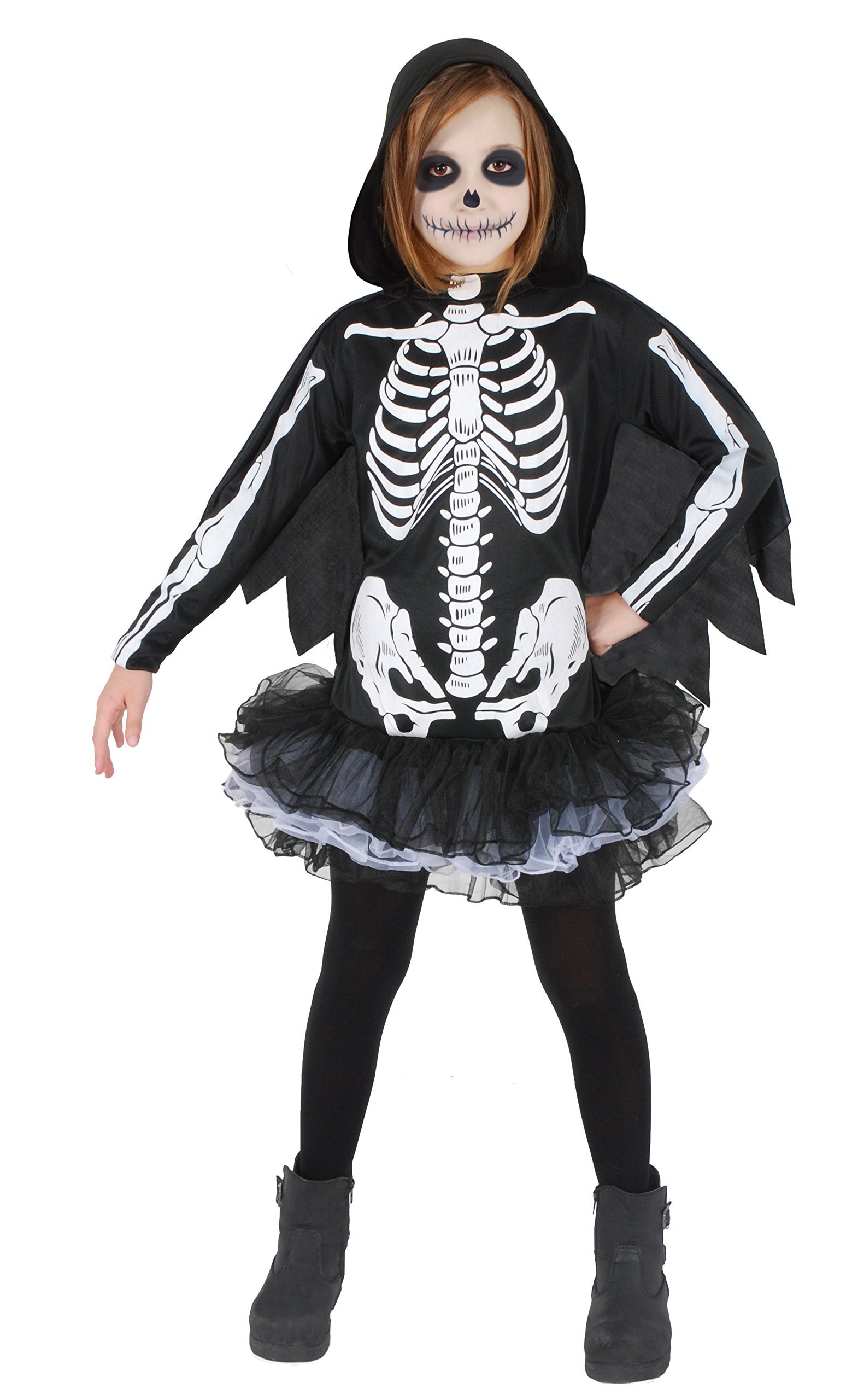 Ciao Lady Skeletrina Skeleton costume disguise fancy dress girl (Size 7-10 years)