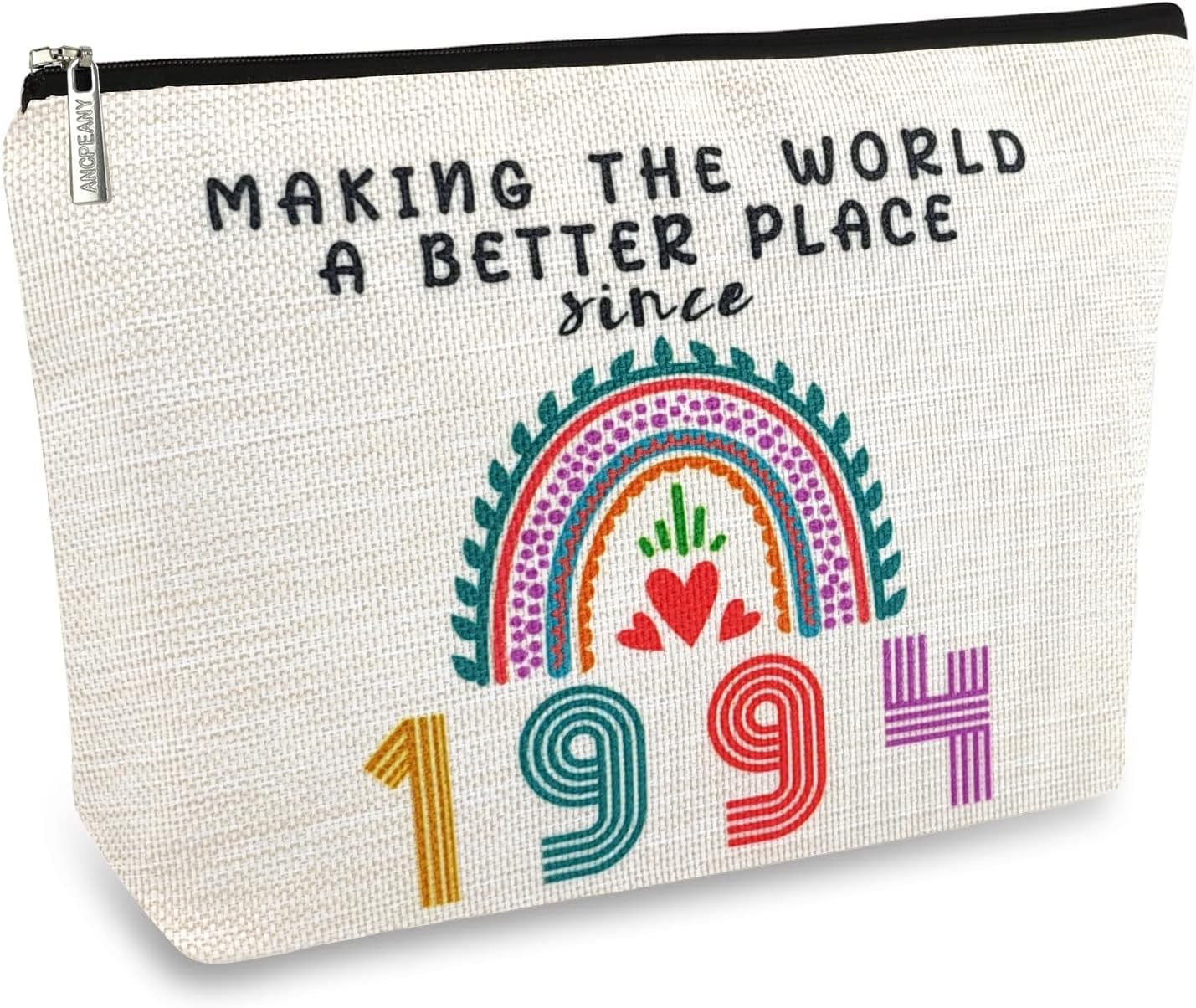 30th Birthday Gifts for Her Makeup Bags, 30th Birthday Decorations for Women, 1994 Anniversary 30 Year Old Gift Ideas for Wife, Sister, Best Friend Female, Mothers Day, Christmas Cosmetic Travel Bag