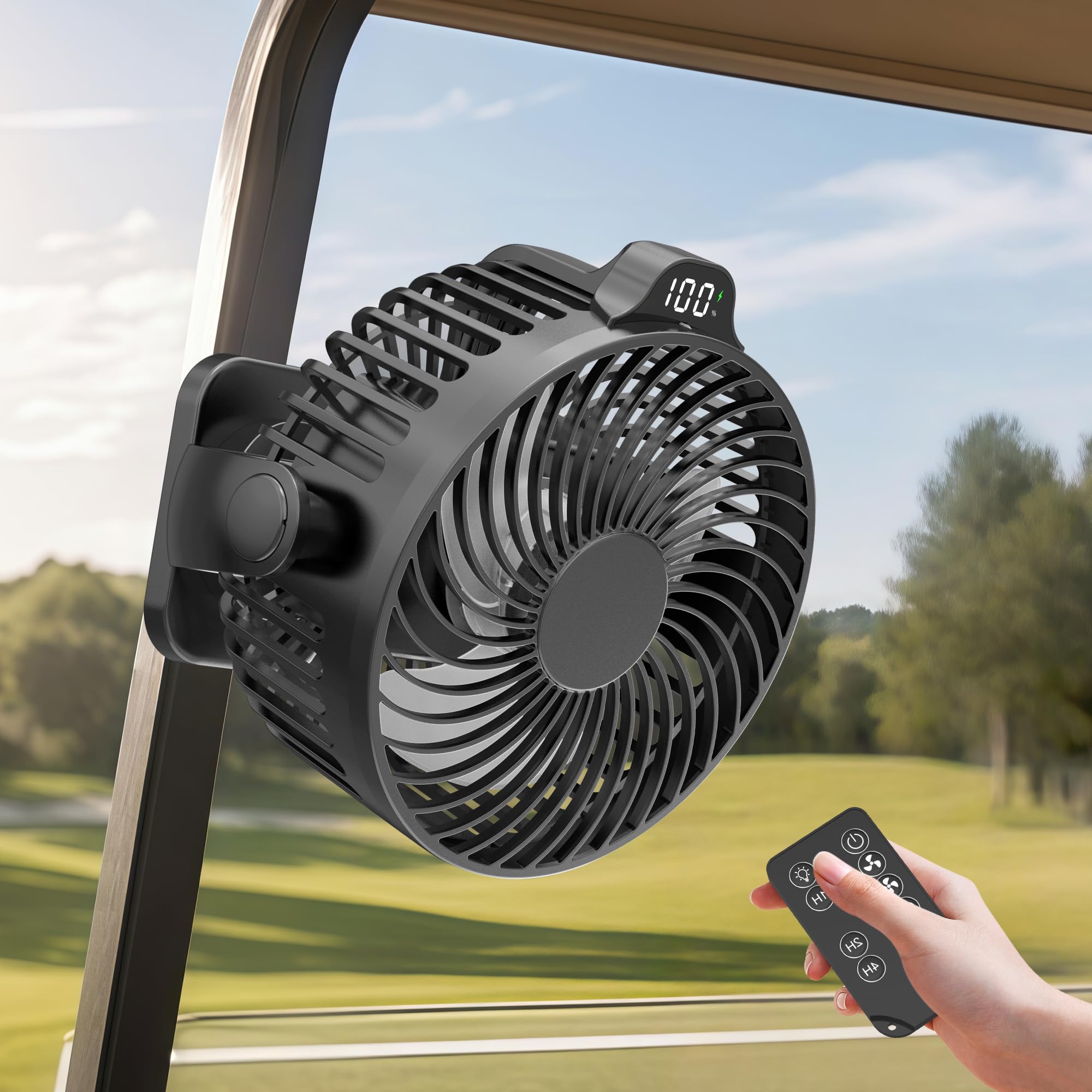 VENSWID Magnetic Golf Cart Fan