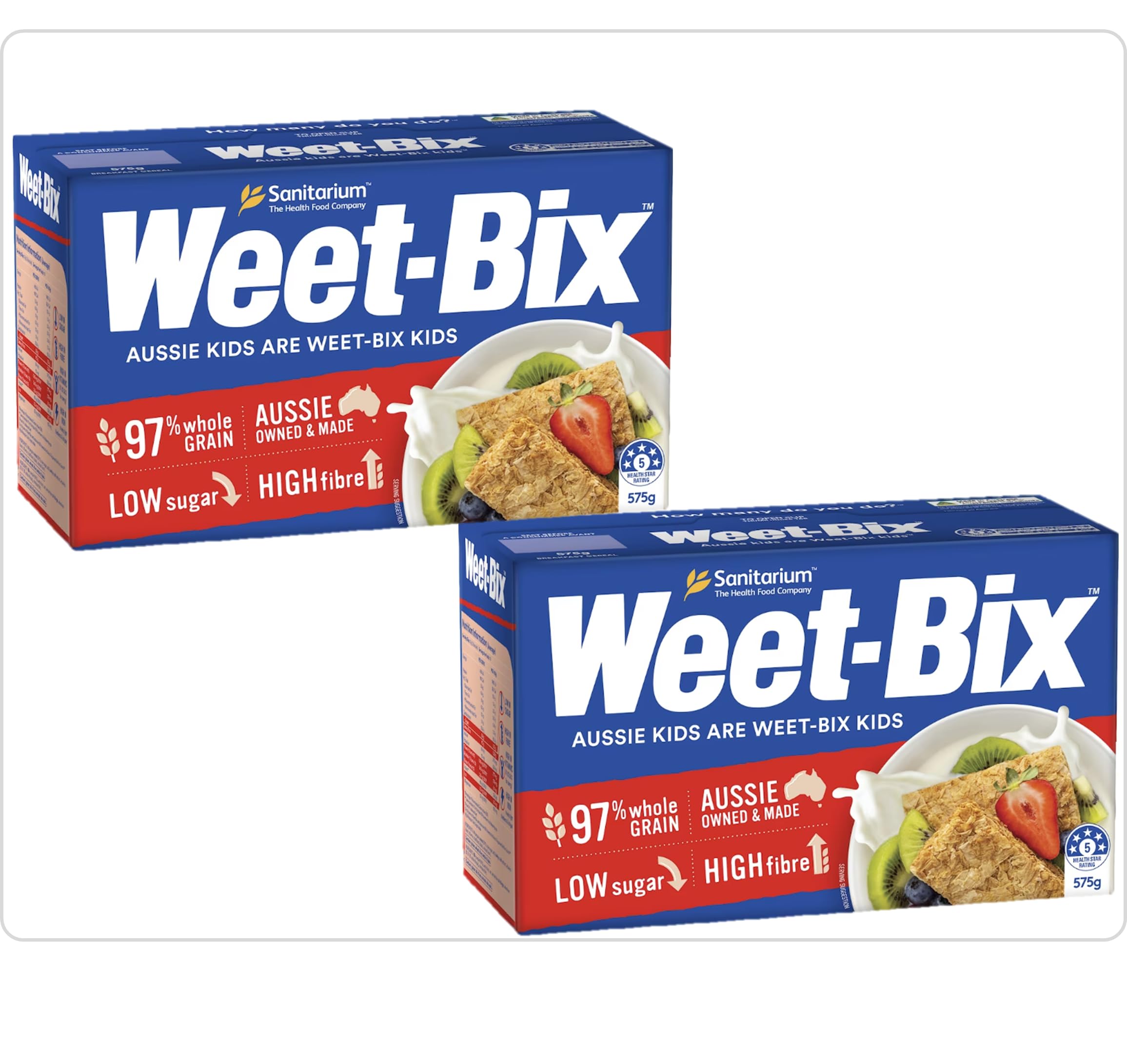 2 Pack Weet-Bix Breakfast Cereal, 1150g, 97% Wholegrain, Low Sugar, High Fibre, Australian Made-picture-15