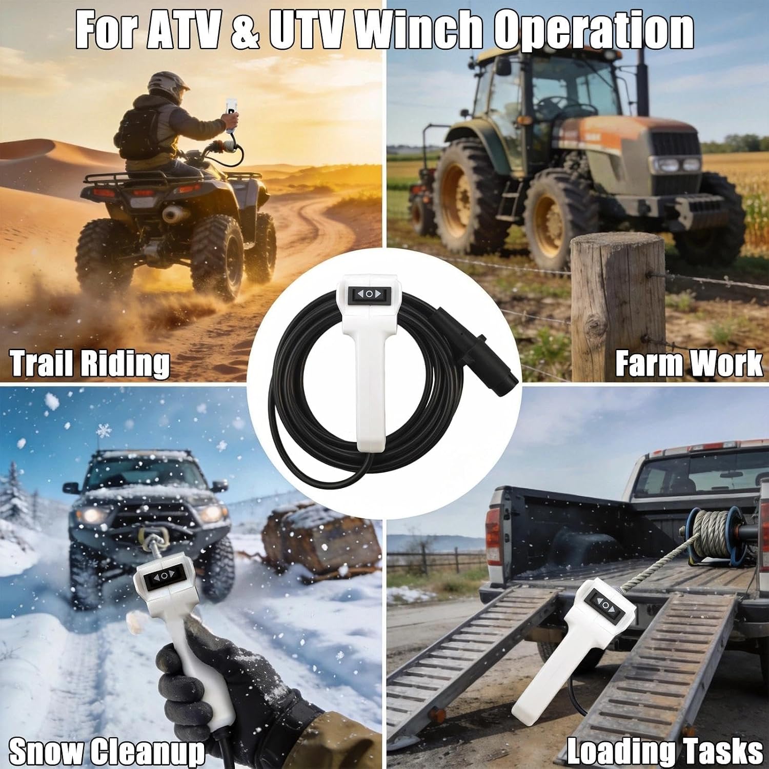4013466 3-Prong Winch Remote Controller Fit for Polaris Ranger RZR
