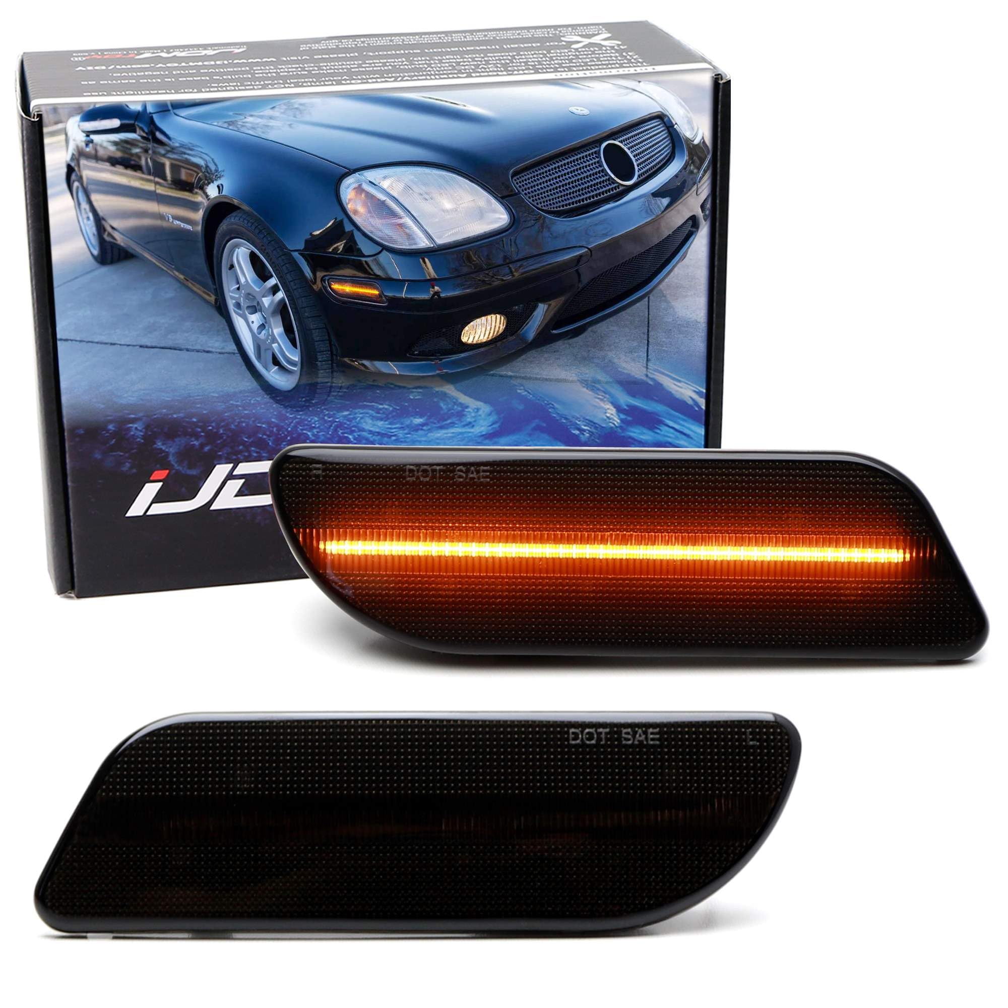 Amazon.com: iJDMTOY Black-Out Smoked Lens 36-SMD Amber Full LED