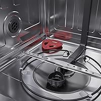 Vista 23 de Lavadora inteligente SHARP SDW6767HS. Funciona con Alexa. Incluye luces LED interiores, interior de acero inoxidable, secado con calor y asistencia