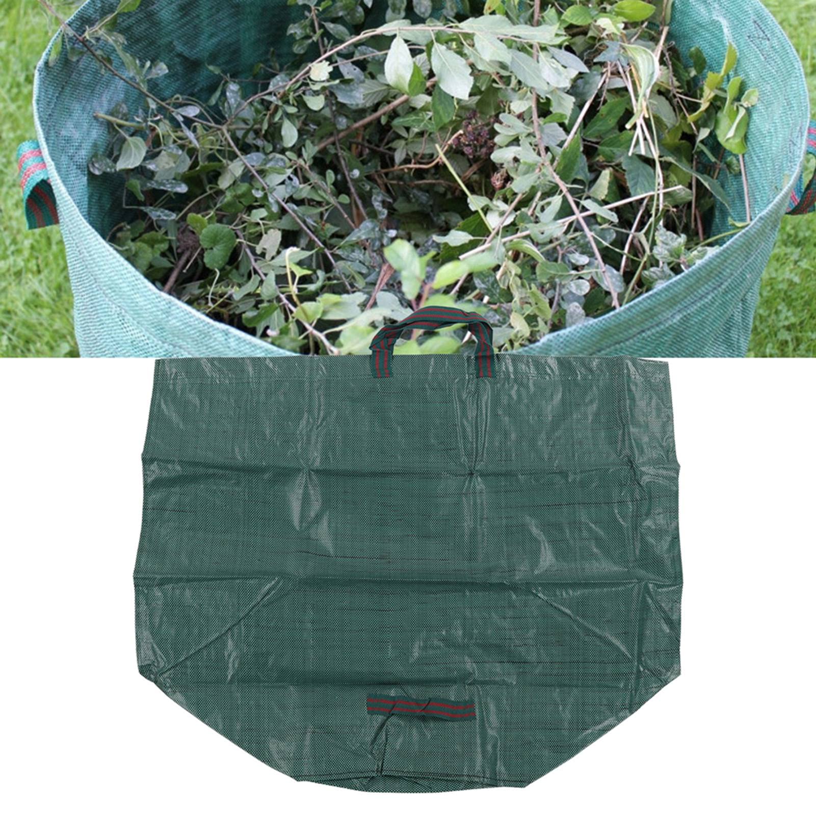 FLEXMAN 3 Szt. Torby Ogrodowe, 65X65x83cm Materiał Tkany Z PP Składane Torby Ogrodowe Na Liście 300L Wytrzymałe Torby Ogrodowe Wielokrotnego Użytku Galonowe Na Trawnik Na Trawnik