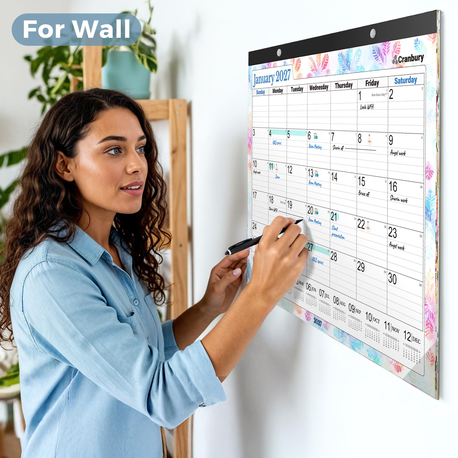 Schreibtischunterlage Kalender Endar mit Stick ers