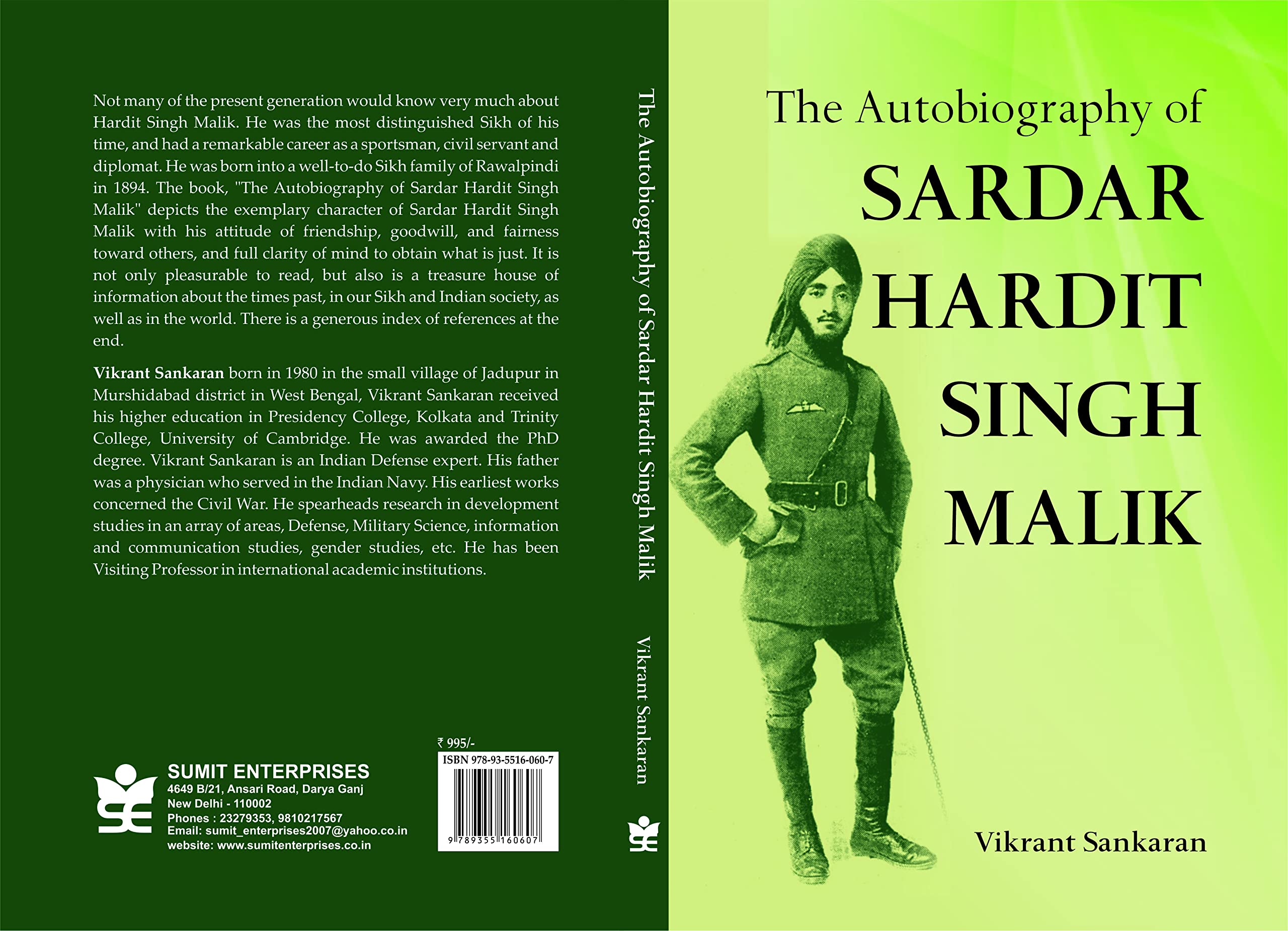 The Autobiography of Sardar Hardit Singh Malik [Hardcover Comic] Vikrant Sankaran [Hardcover Comic] Vikrant Sankaran