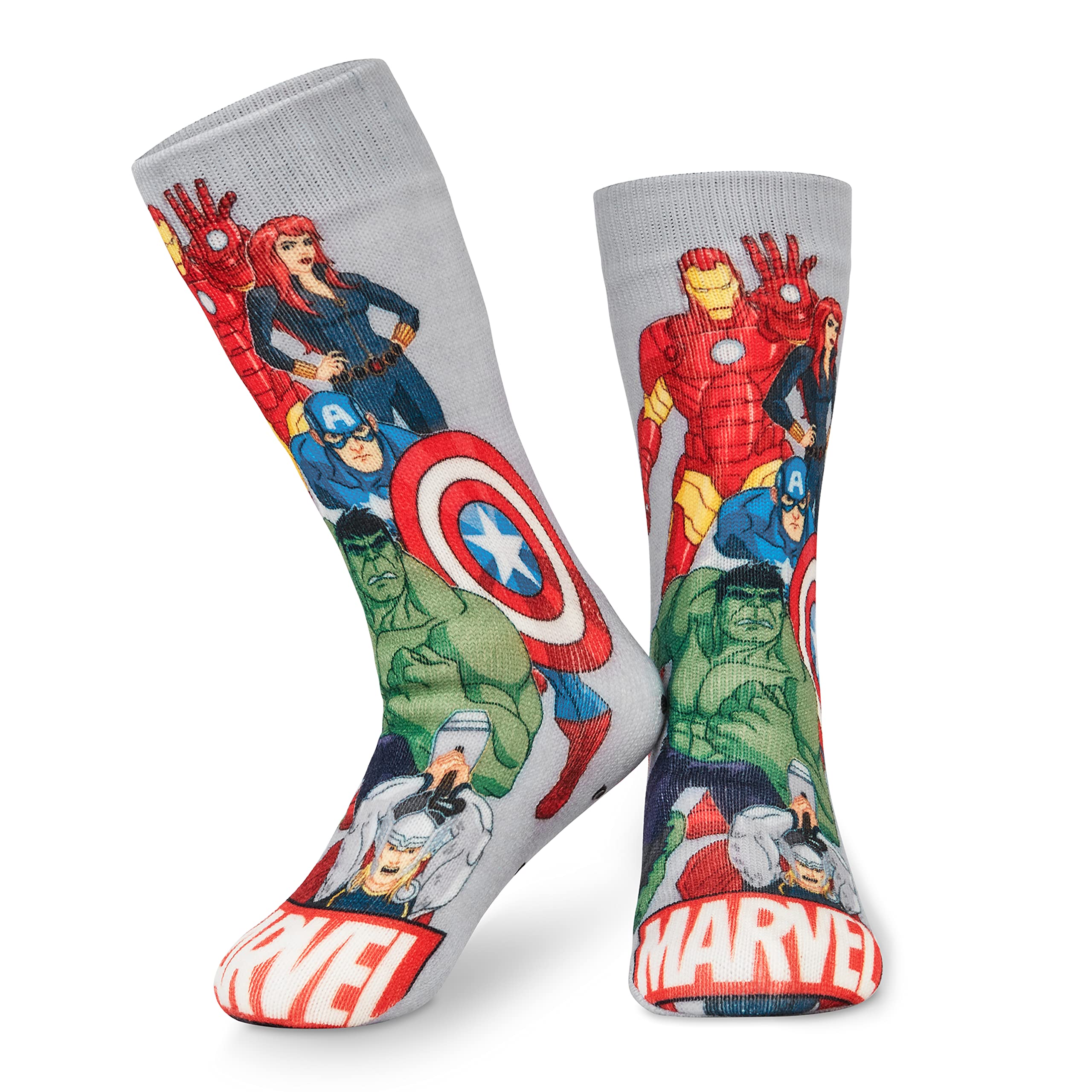 Marvel Calze Uomo Supereroi, Calzini Antiscivolo Uomo a Pantofola