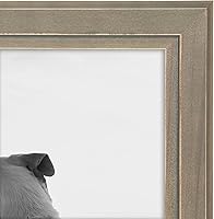 Vista 5 de DesignOvation - Portarretrato Kieva de madera maciza, Madera, Gris, envejecido