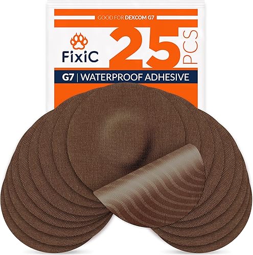 Miniatura 30 de FixiC Parches adhesivos para G7 y Stelo - Paquete de 25 parches adhesivos impermeables de alta calidad - Papel precortado - Parche adhesivo para G7