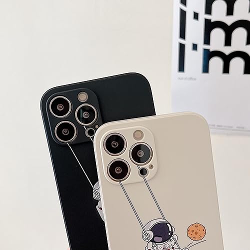 Miniatura 4 de Funda protectora de TPU para iPhone SE 2022 (3 generación), compatible con iPhone 78SE2 (2020), diseño de astronauta, planeta, luna, a prueba de