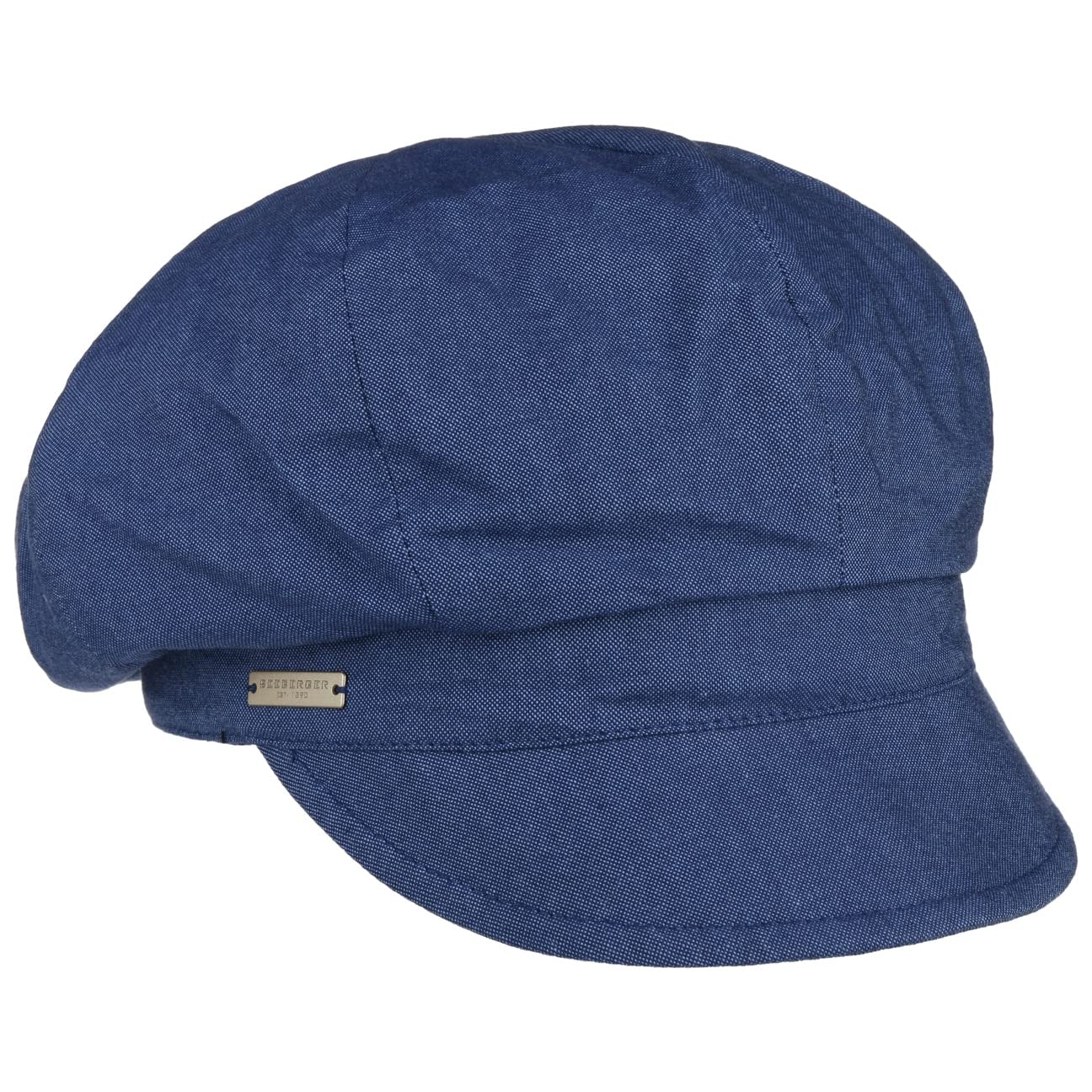 Seeberger Girls Navy Chambray Newsboy Cap By