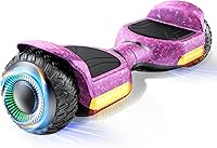 Vista 9 de Gyroor Scooter de equilibrio automático G13 todo terreno con luces LED, autoequilibrio todoterreno con Bluetooth para niños de 6 a 12 años y Negro