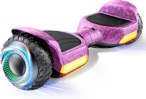 Miniatura 9 de Gyroor Scooter de equilibrio automático G13 todo terreno con luces LED, autoequilibrio todoterreno con Bluetooth para niños de 6 a 12 años y Negro