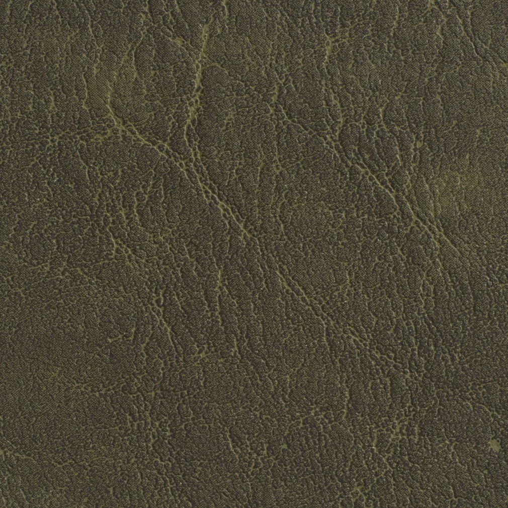 Dark Green Distressed Outdoor Indoor Faux Leather Upholstery Vinyl by The Yard - SKU: Laney Moss