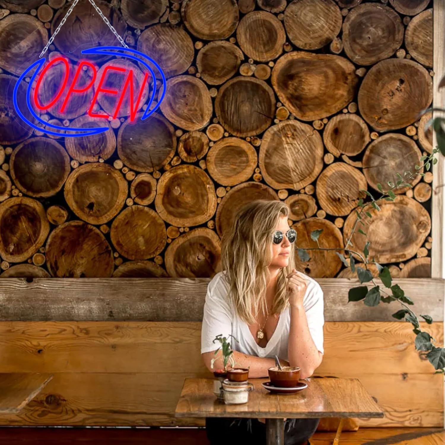 Open Sign, Business Neon Sign, LED Open Sign Display Screen 16" x 10", Neon Signs for Wall Decor, Perfect for Shop Windows Glass Doors Pubs Coffee Shops Florists - Image 5