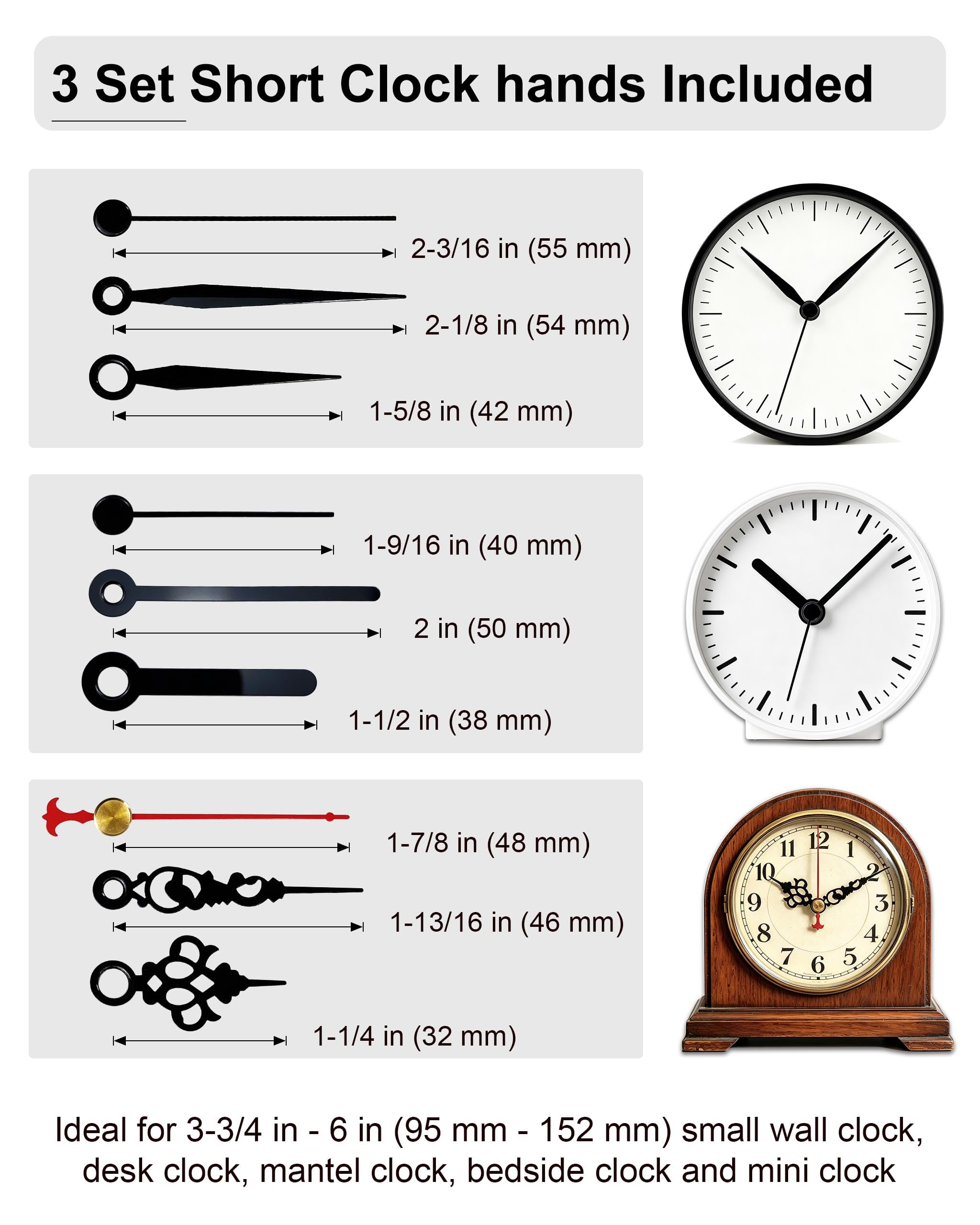 Mécanisme d'horloge de rechange, mouvement à quartz avec aiguilles et kit moteur