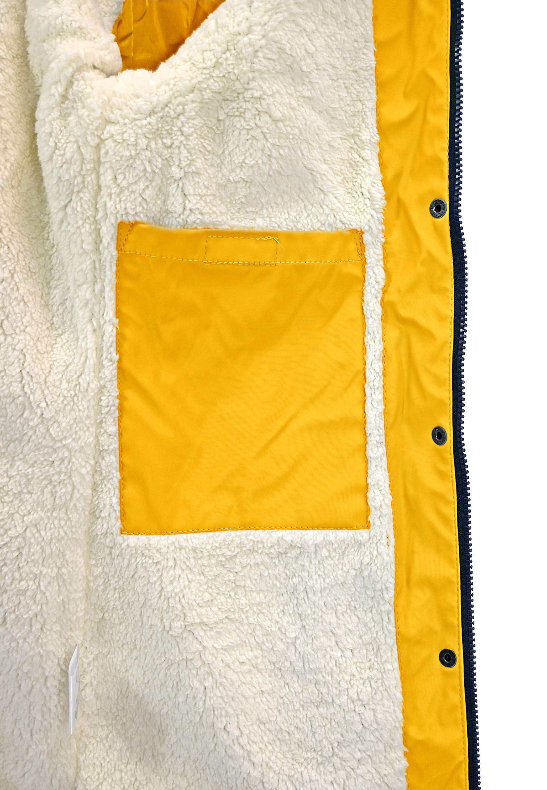 MADSea Damen Regenmantel Friesennerz mit Teddyfleece warm gefüttert Regenjacke wasserdicht