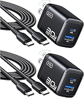 Vista 12 de INIU Cargador USB C, 30 W PD QC 3.0 de doble puerto tipo C carga rápida bloque de cargador compacto con enchufe plegable para iPhone 17 16 15 Pro