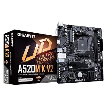 Placa Mãe Gigabyte A520M K V2 AM4
