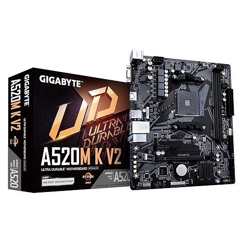 Placa MĂŁe Gigabyte A520M K V2 (AM4/2xDDR4/HDMI/D-Sub/M.2/USB 3.2) Placa MĂŁe Gigabyte A520M K V2 (AM4/2xDDR4/HDMI/D-Sub/M.2/USB 3.2)