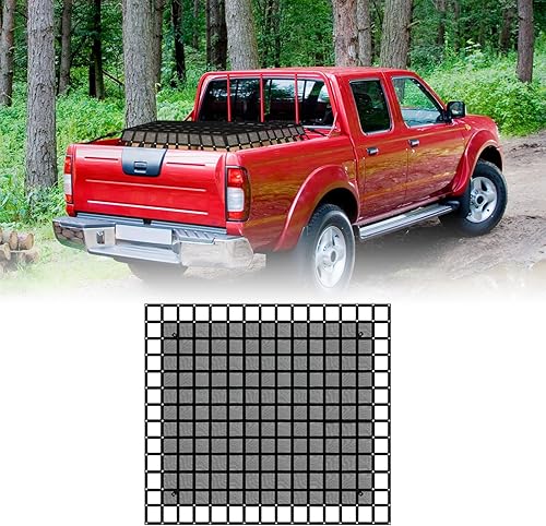 Miniatura 7 de KAFLLA Red de carga resistente para camión con malla, 6.75 pies x 8 pies, 1500 libras, red de carga elástica con correas, hebillas de leva y ganchos