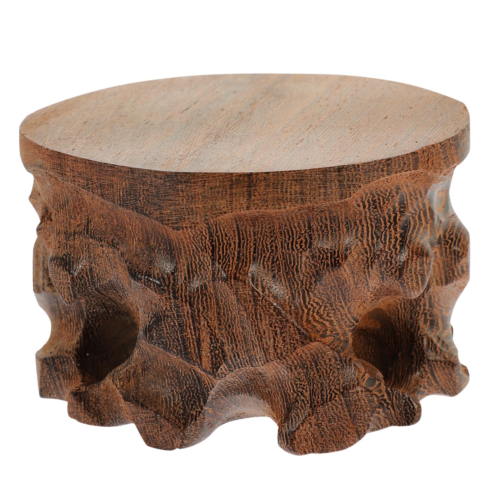 Socle en bois dur pour décoration de table basse et bureau