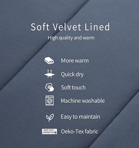 Miniatura 4 de Litume Saco de dormir ligero y ultra cómodo con forro de terciopelo 27F41F, saco repelente al agua para clima cálido y frío