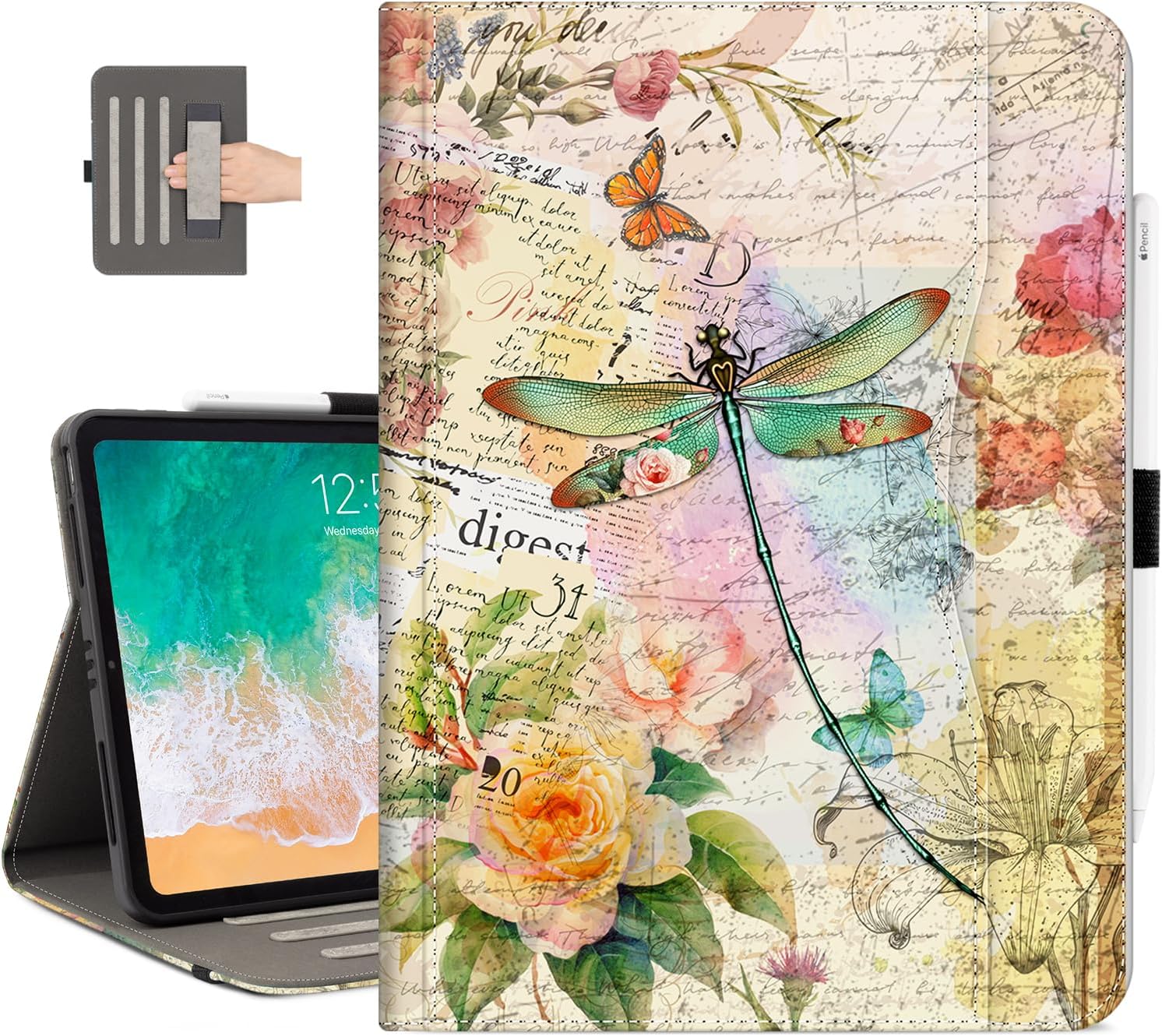 Vimorco Custodia Per IPad 9.7 Pollici - Compatibile Con IPad Air 2/Air 1, IPad 5a/6a Generazione (2017-2018) - Cover Posteriore In TPU Morbido Con Fantasia
