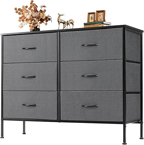 Miniatura 16 de OLIXIS Organizadores de almacenamiento de 9 cajones, organizadores de armario y almacenamiento para ropa, cajón de almacenamiento de tela para sala