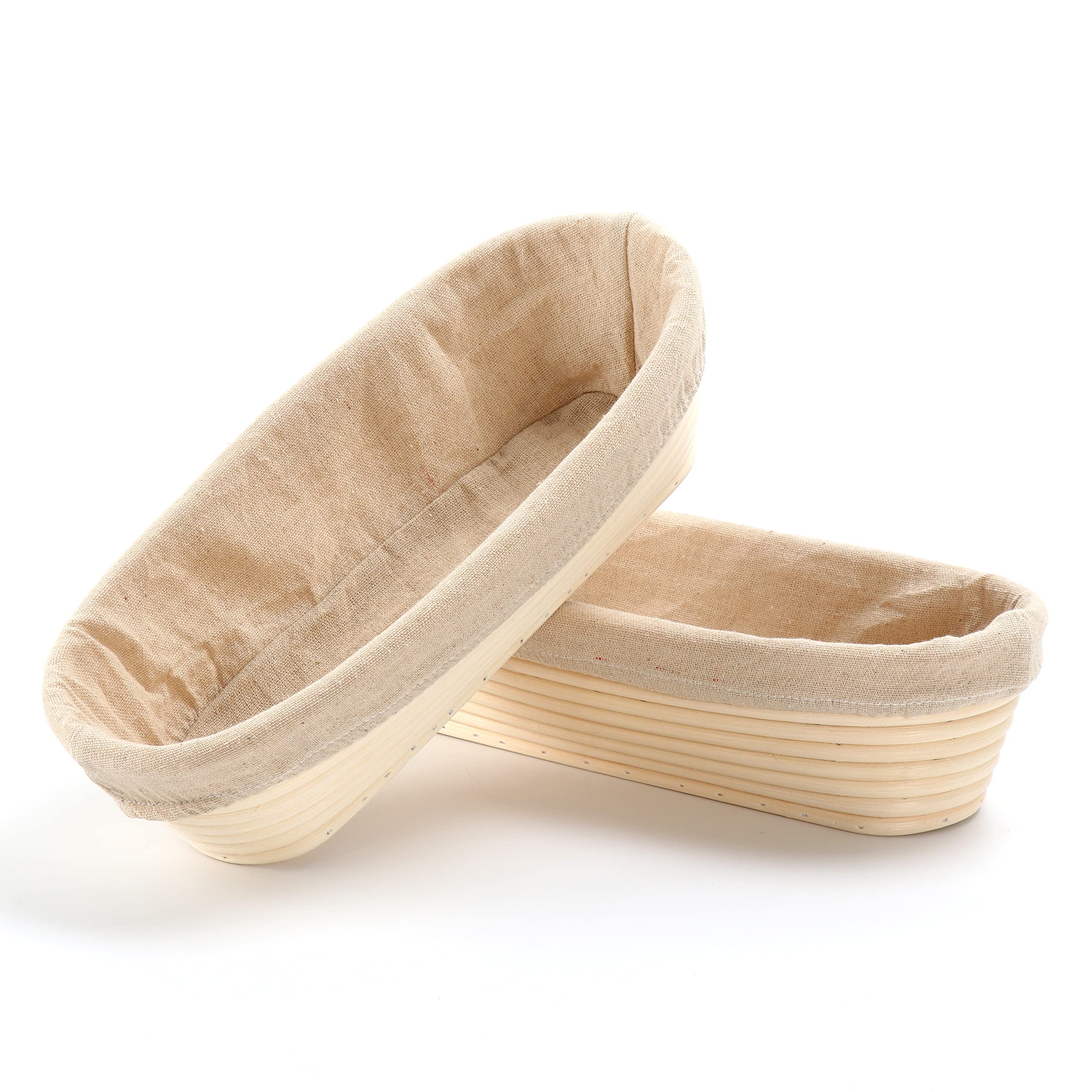 Panier à Pain En Rotin - Bannetons Ovales/ronds, Doublure Lin, Pour Fermentation Et Conservation Levain