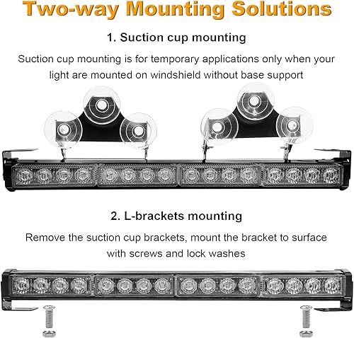 Miniatura 2 de Luces estroboscópicas de emergencia LED 2 en 1 de 32 pulgadas para camiones, vehículos, barra de advertencia direccional de automóvil, asesor de