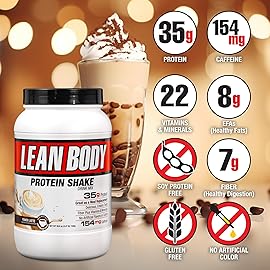 Labrada Lean Body MRP with Premium Columbia Coffee (154mg of Caffeine), Power Latte, 2.47LB Tub