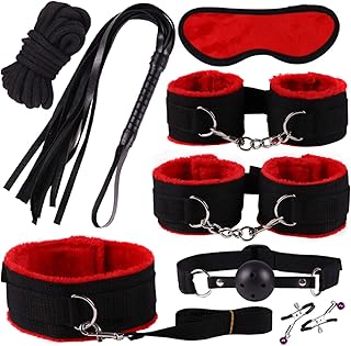 BDSM-Bondage-Kit Restraints Kit Sex Toys For Couples, Bsdm Kits For Couples, Bdsm Set, Adjustable Bondage Set Fuzzy Handcuffs Ball Gag Couple Sex Toys Bsdm Toys For Couples Juguetes Sexuales Eroticos